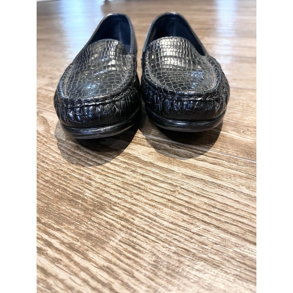SAS Simplify Loafers Women's Size 6 1/2 M Black Croc Comfort Shoes Slip On - Picture 5 of 11